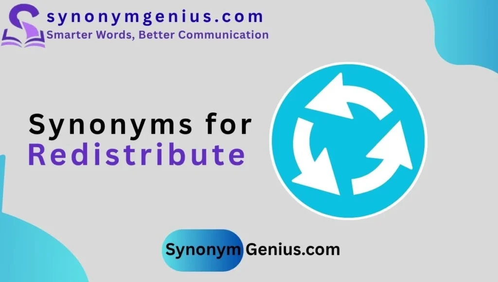 synonyms for redistribute