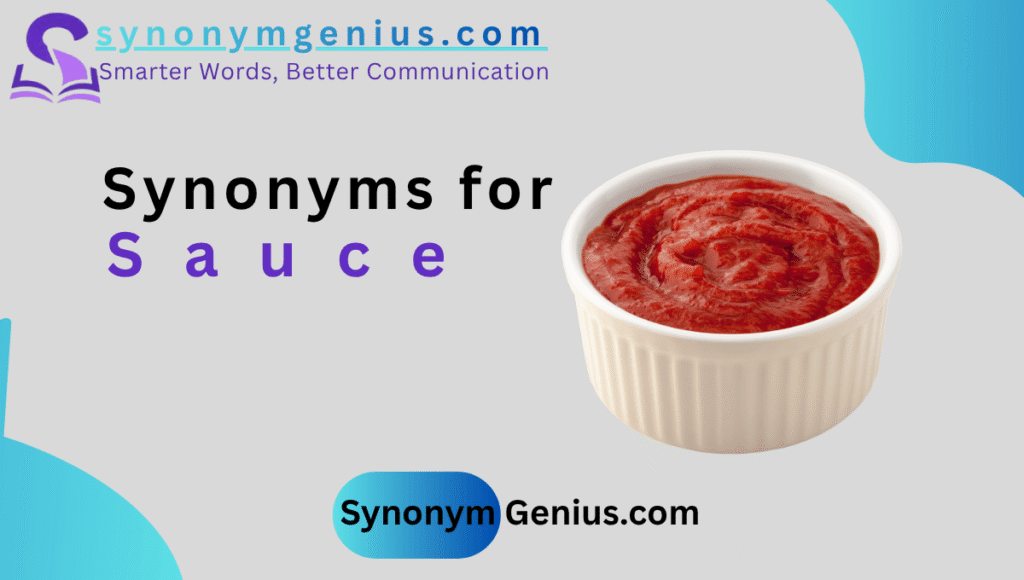 synonyms for sauce