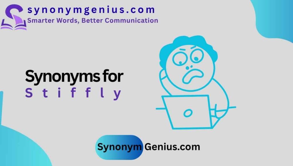 synonym for stiffly