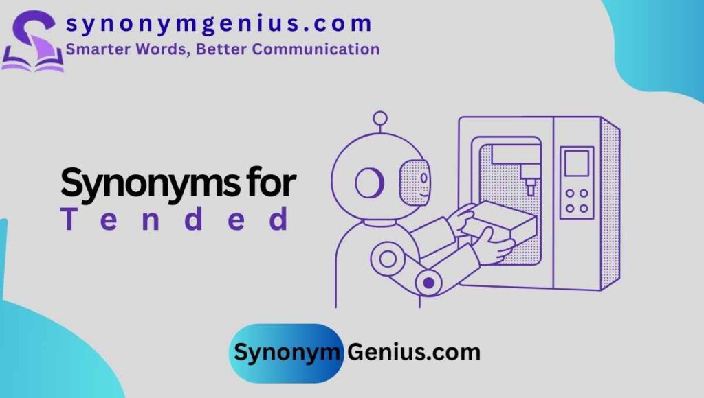 synonym for tended