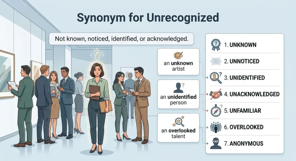 synonym for unrecognized