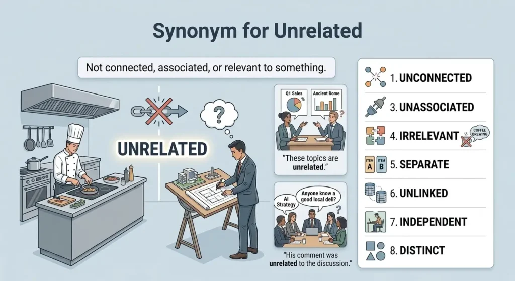 synonym for unrelated