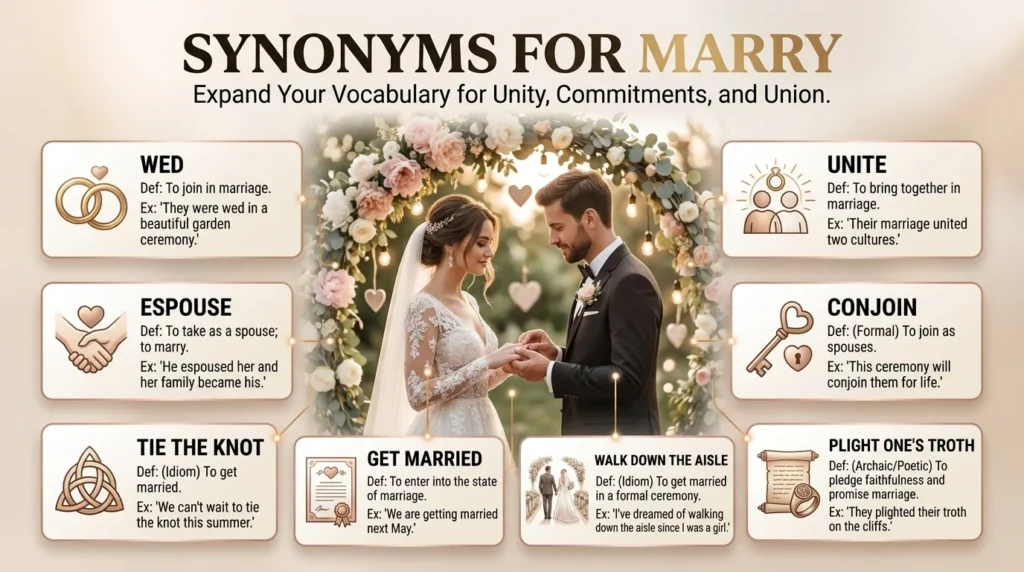 Synonyms for Marry