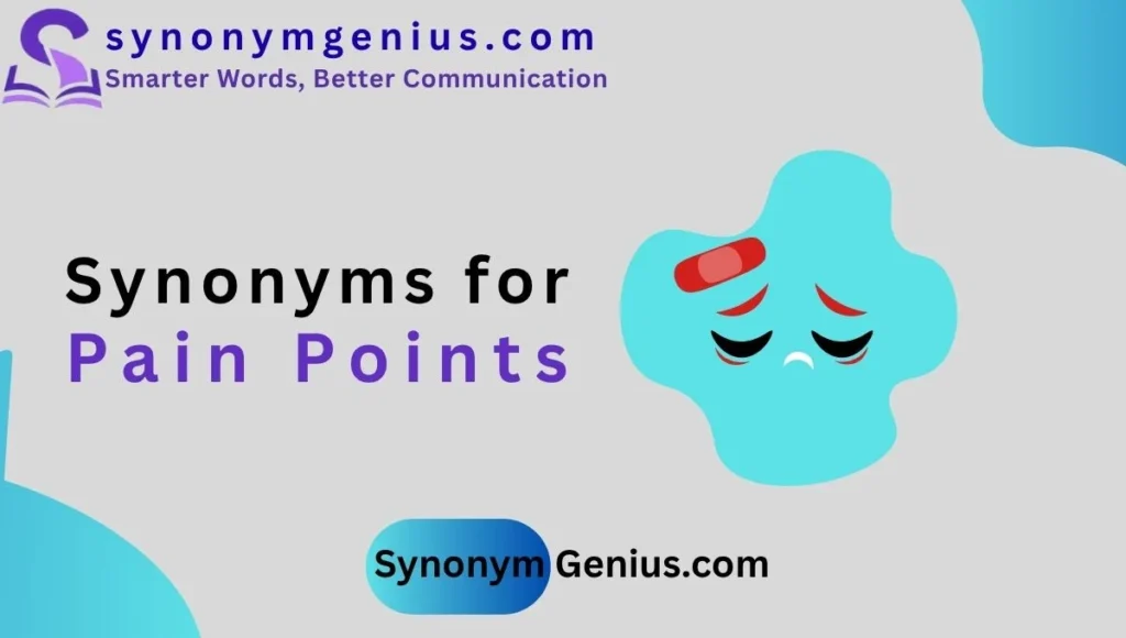 synonyms for pain points