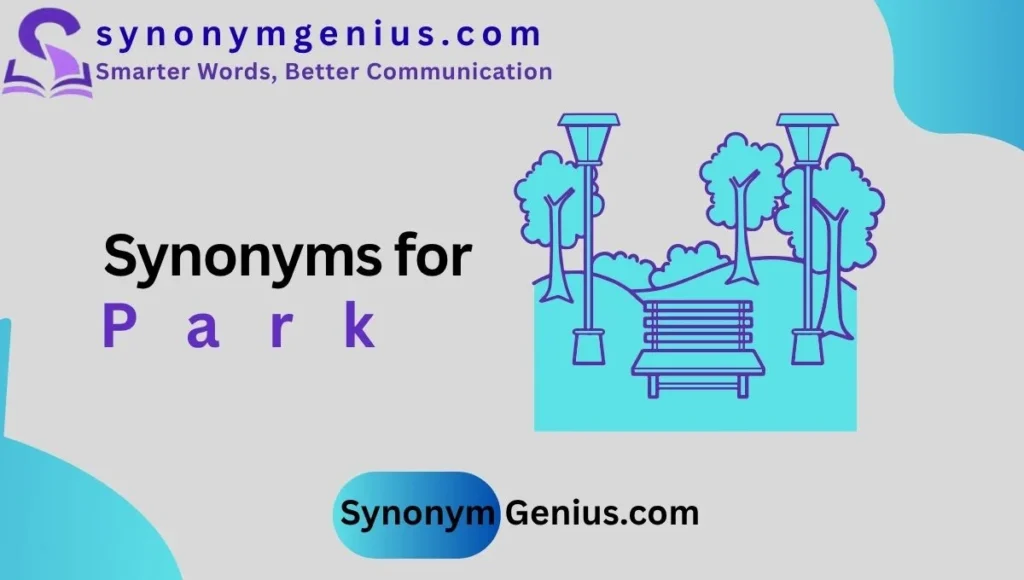 synonyms for park