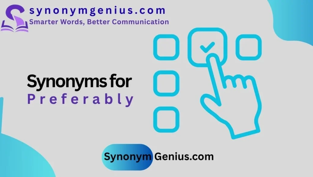 Synonyms for Preferably