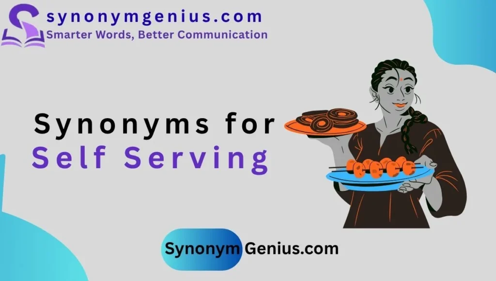 synonyms for self serving