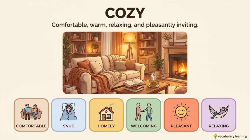 Synonym for Cozy