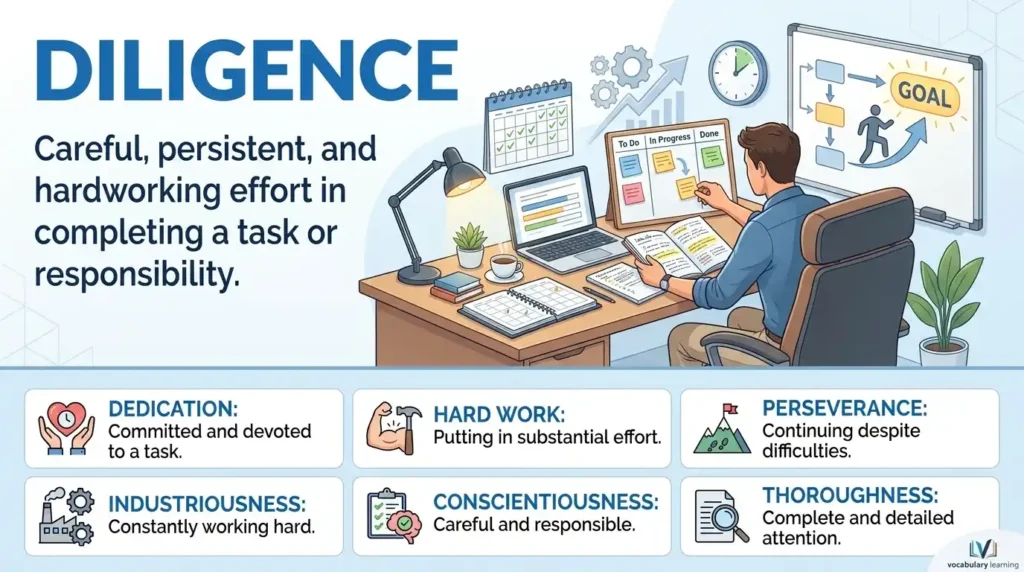 Synonym for Diligence