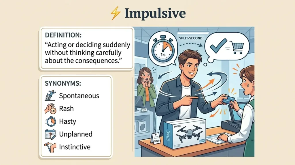 synonym for impulsive