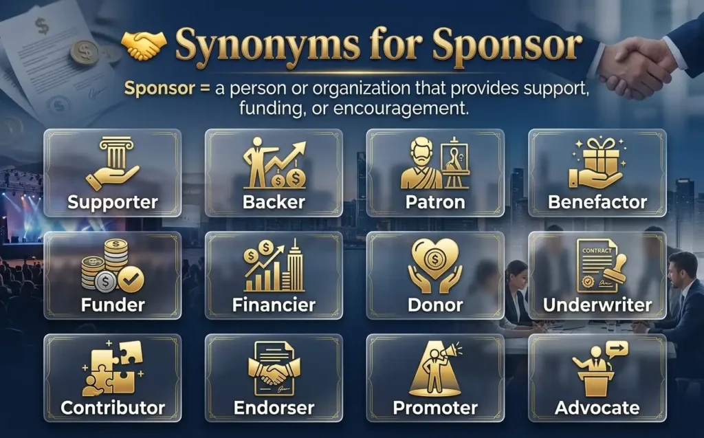 synonym for sponsor
