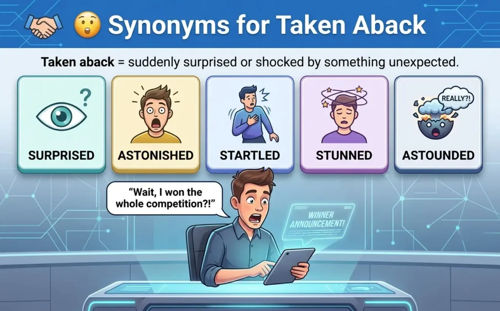 Synonyms for Taken Aback