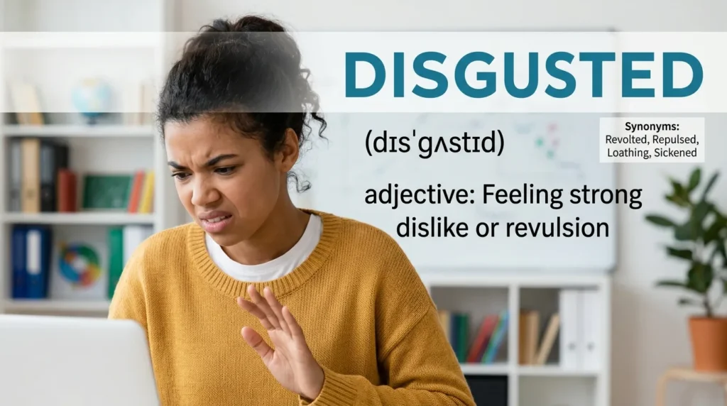 Synonyms for Disgusted