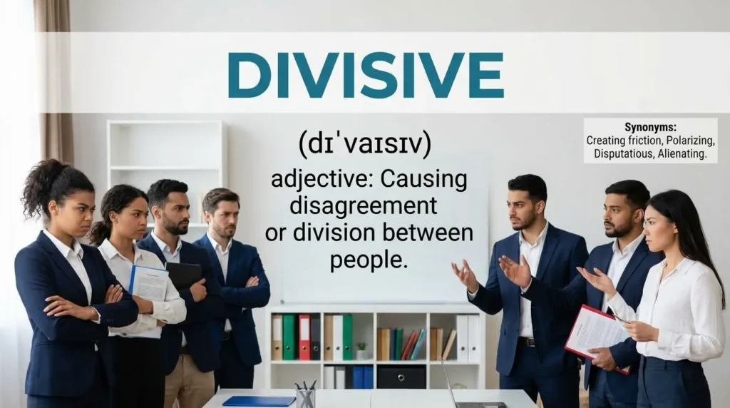 Synonyms for Divisive