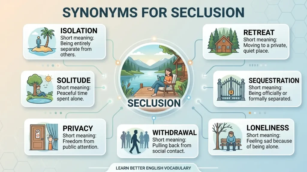 Synonyms for Seclusion
