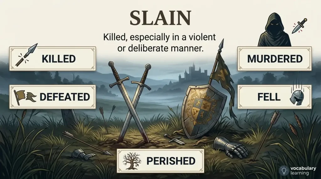 Synonyms for Slain