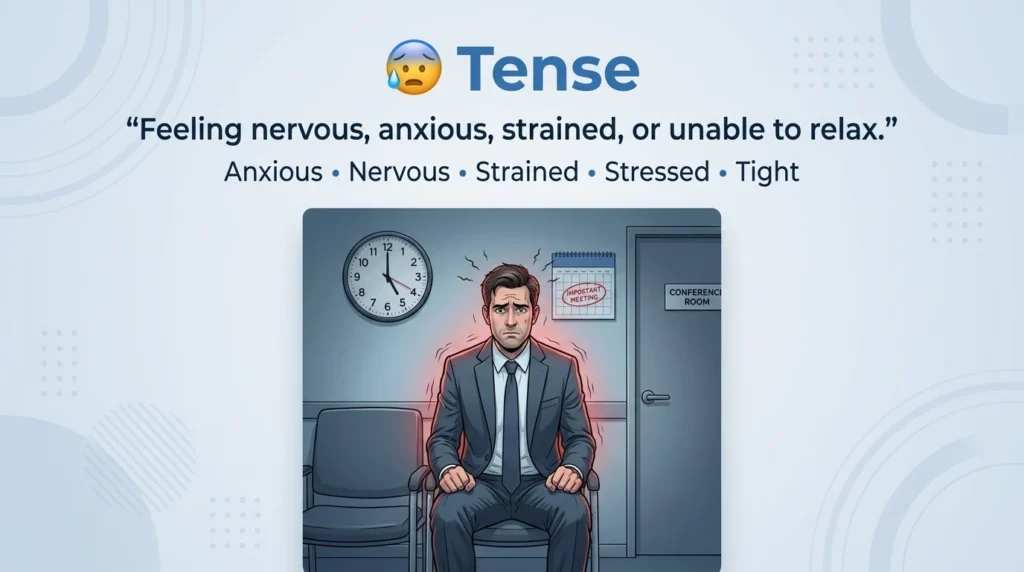 synonym for tense