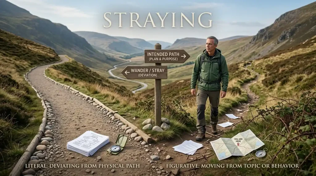 Synonyms for Straying