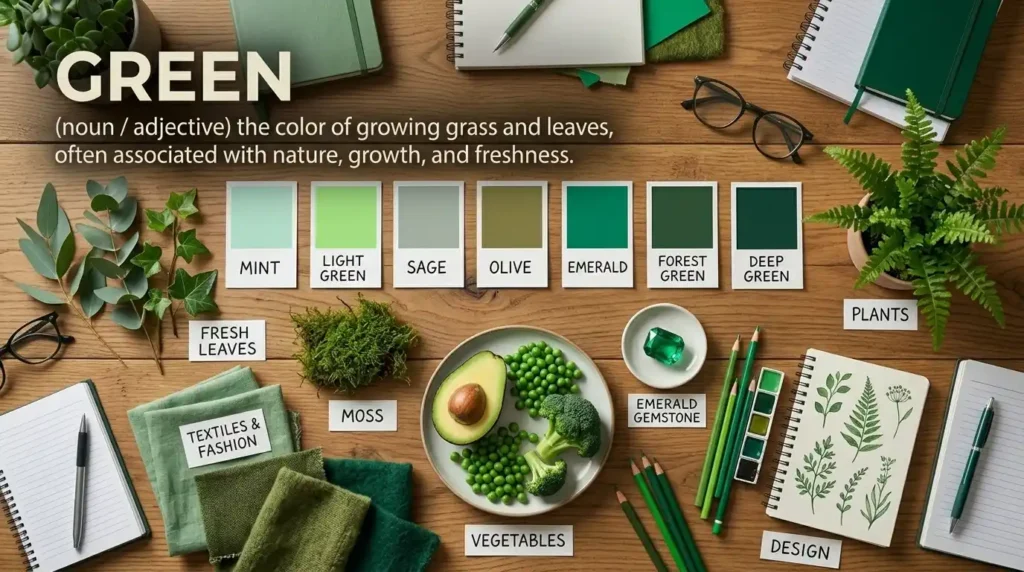 Synonyms for the Color Green